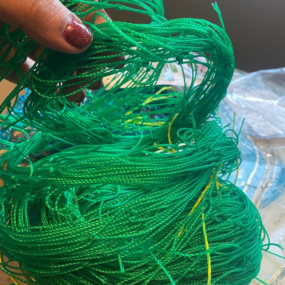 Vibrant Green Crafting Threads